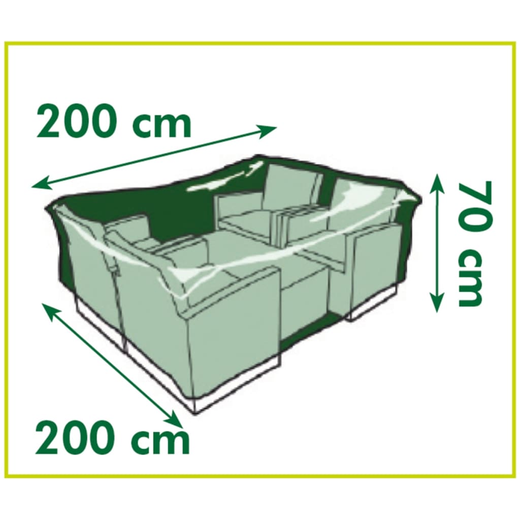 Чехол для садовой мебели на низкий стол и стулья 200 x 200 x 70 см