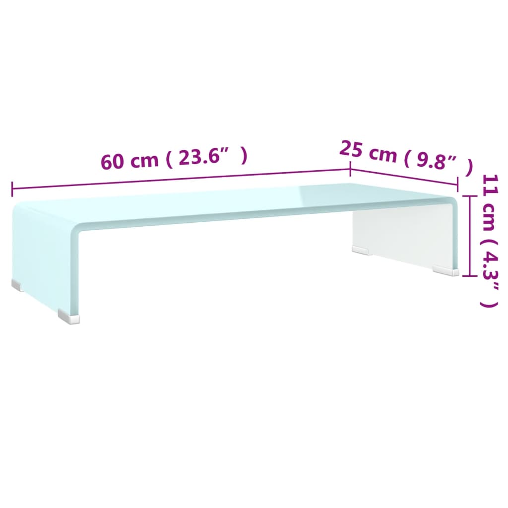 telerialus klaasist roheline 60 x 25 x 11 cm