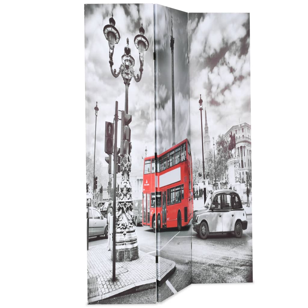 kokkupandav sirm 120 x 170 cm, Londoni buss, must ja valge