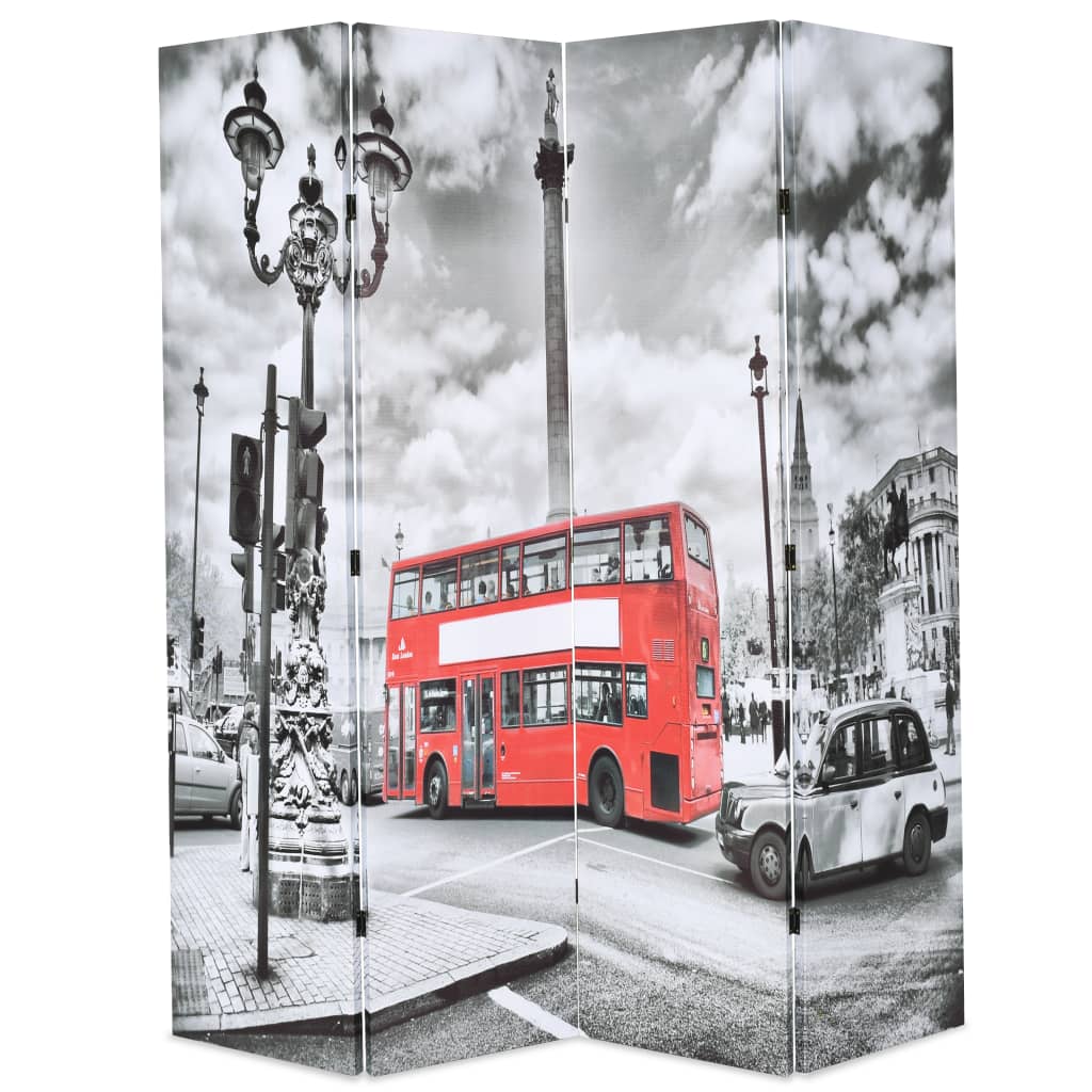 kokkupandav sirm 160 x 170 cm, Londoni buss, must ja valge