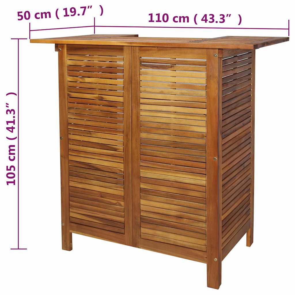 барный стол 110 x 50 x 105 см, дерево акация