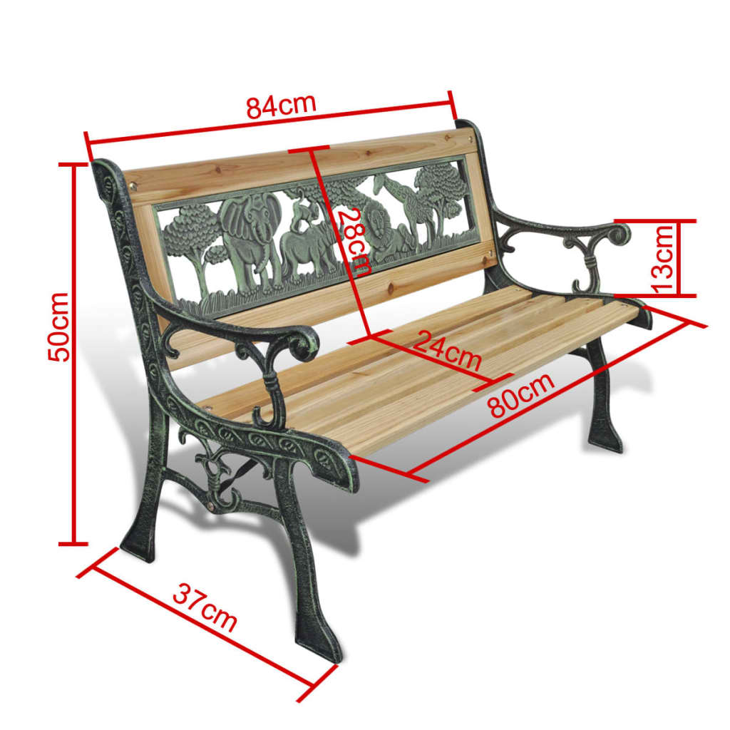 laste aiapink, 84 cm, puit