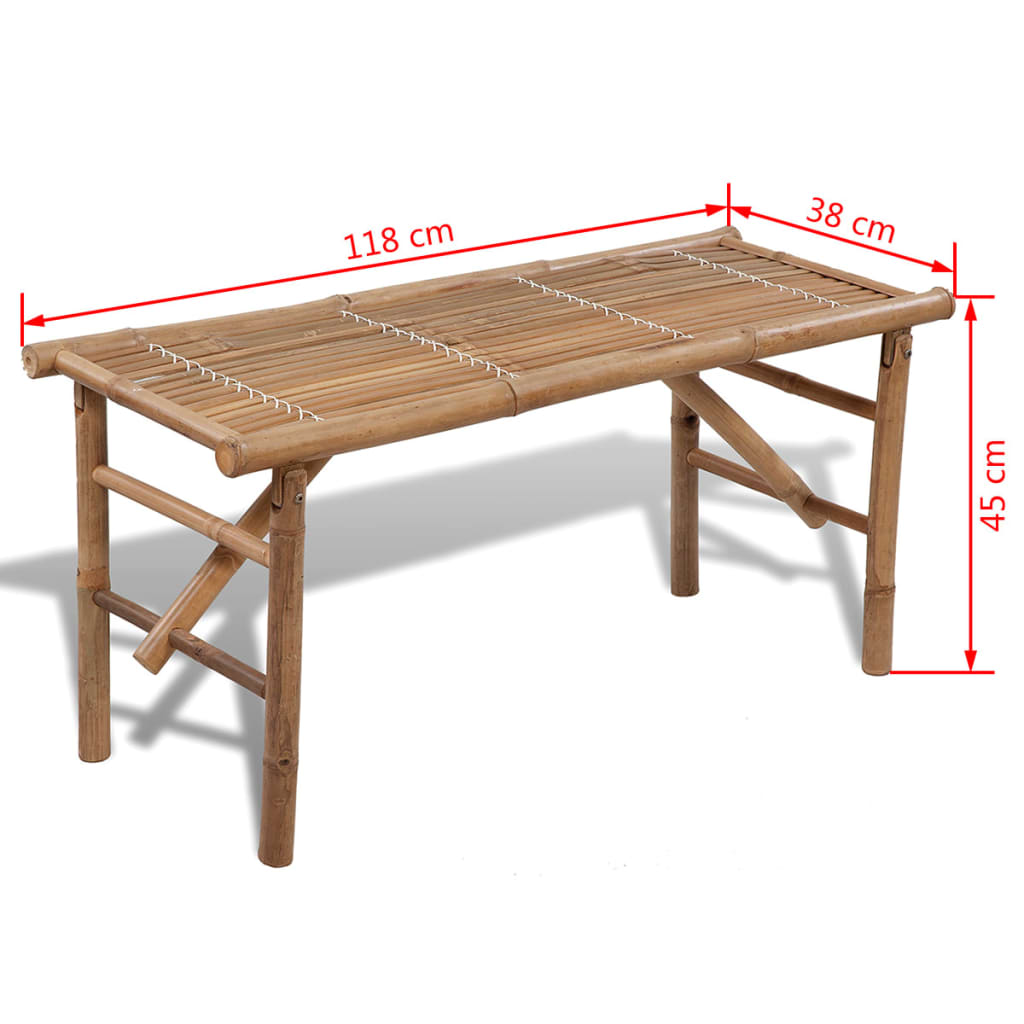 kokkupandav aiapink, 118 cm, bambus