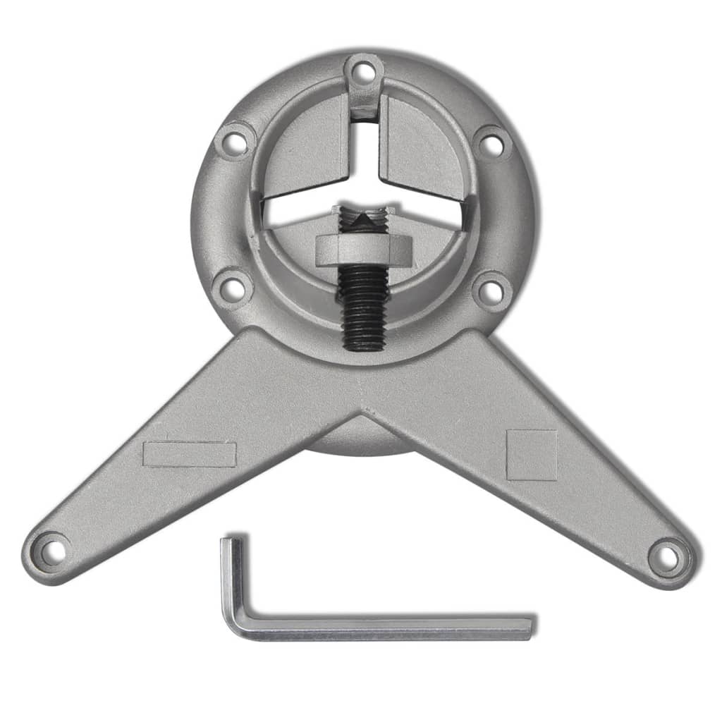 Reguleeritava kõrgusega lauajalad 4 tk, harjatud nikkel, 870 mm