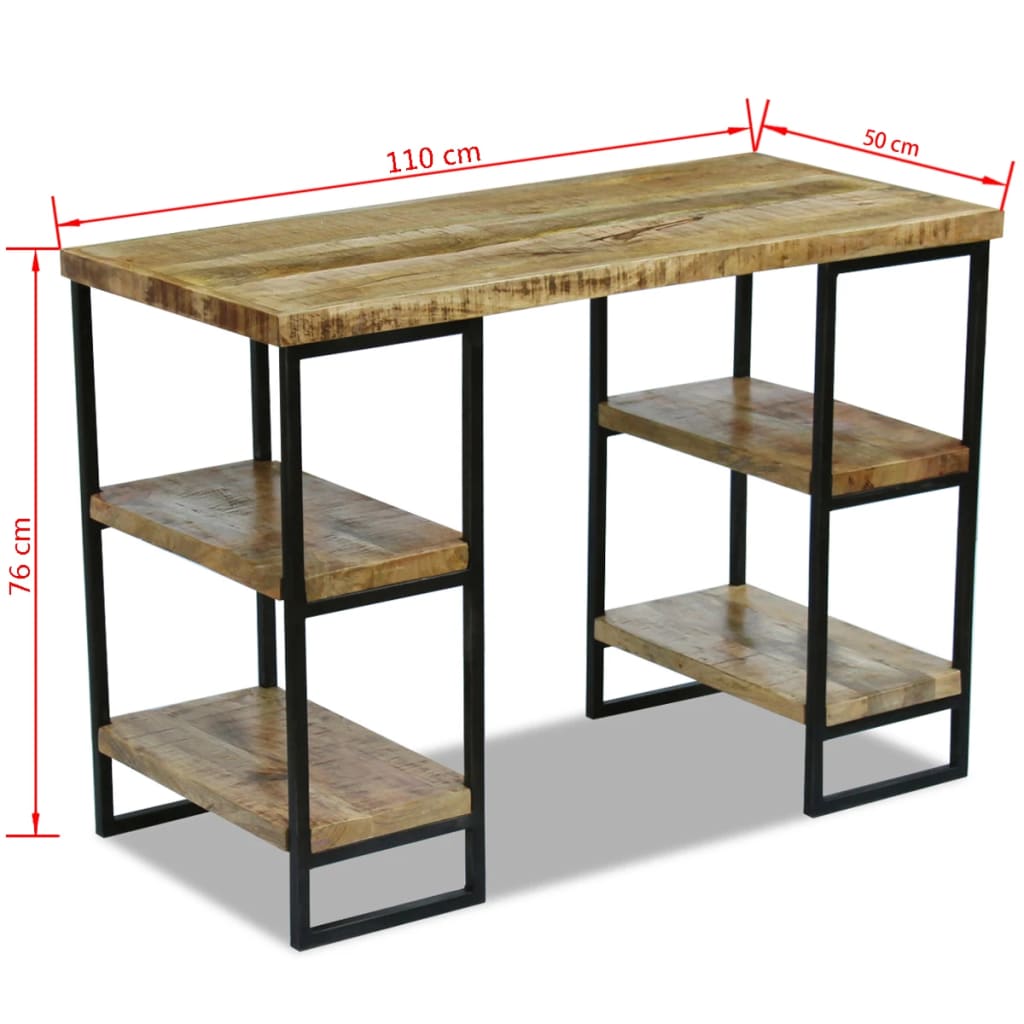 офисный стол из мангового дерева 110 x 50 x 76 см