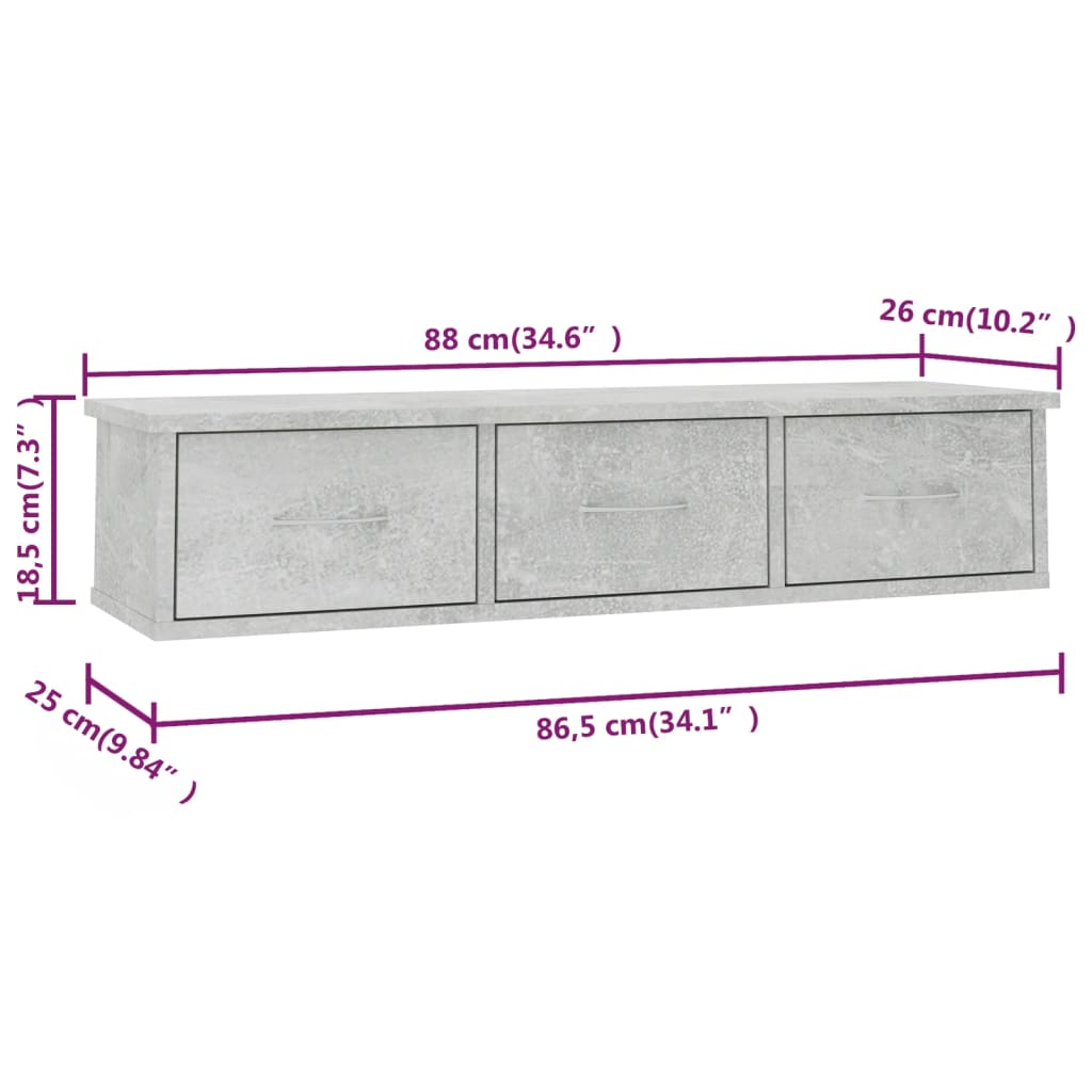 seinasahtlid, betoonhall 88 x 26 x 18,5 cm tehispuit