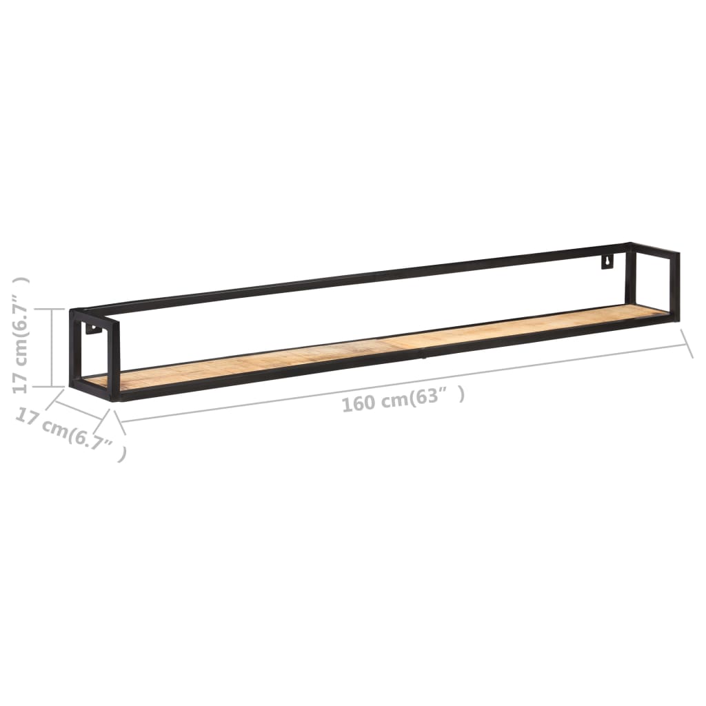 seinariiulid 2 tk 160 cm toekas mangopuit