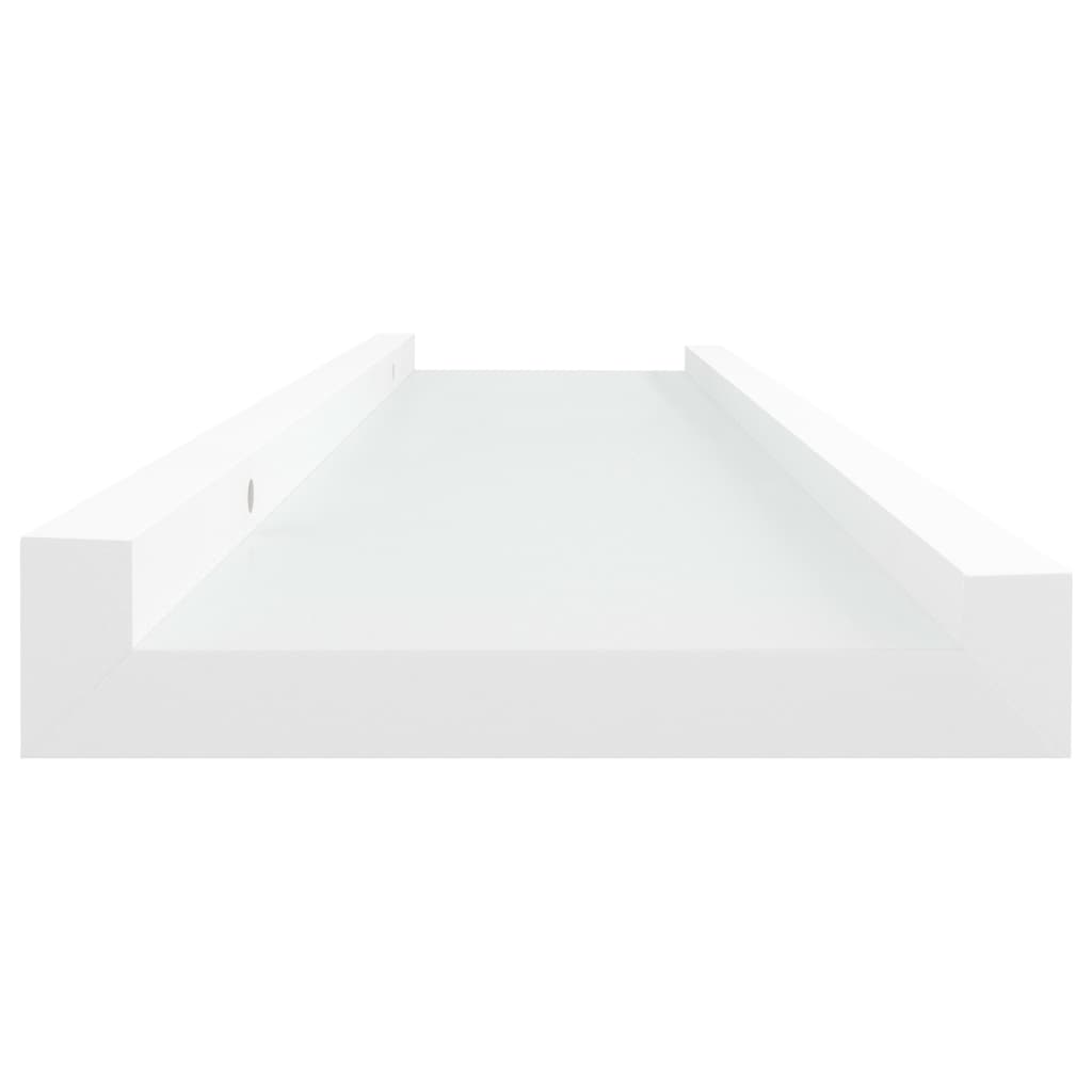 pildiraami seinariiulid 2 tk, valge, 40 x 9 x 3 cm MDF