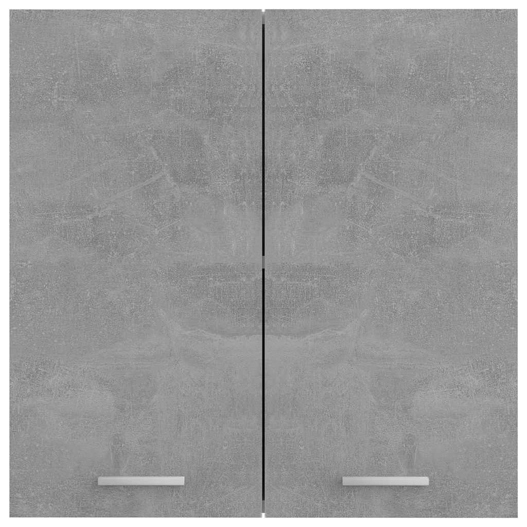 настенный шкаф, бетонно-серый, 60 x 31 x 60 см, искусственное дерево