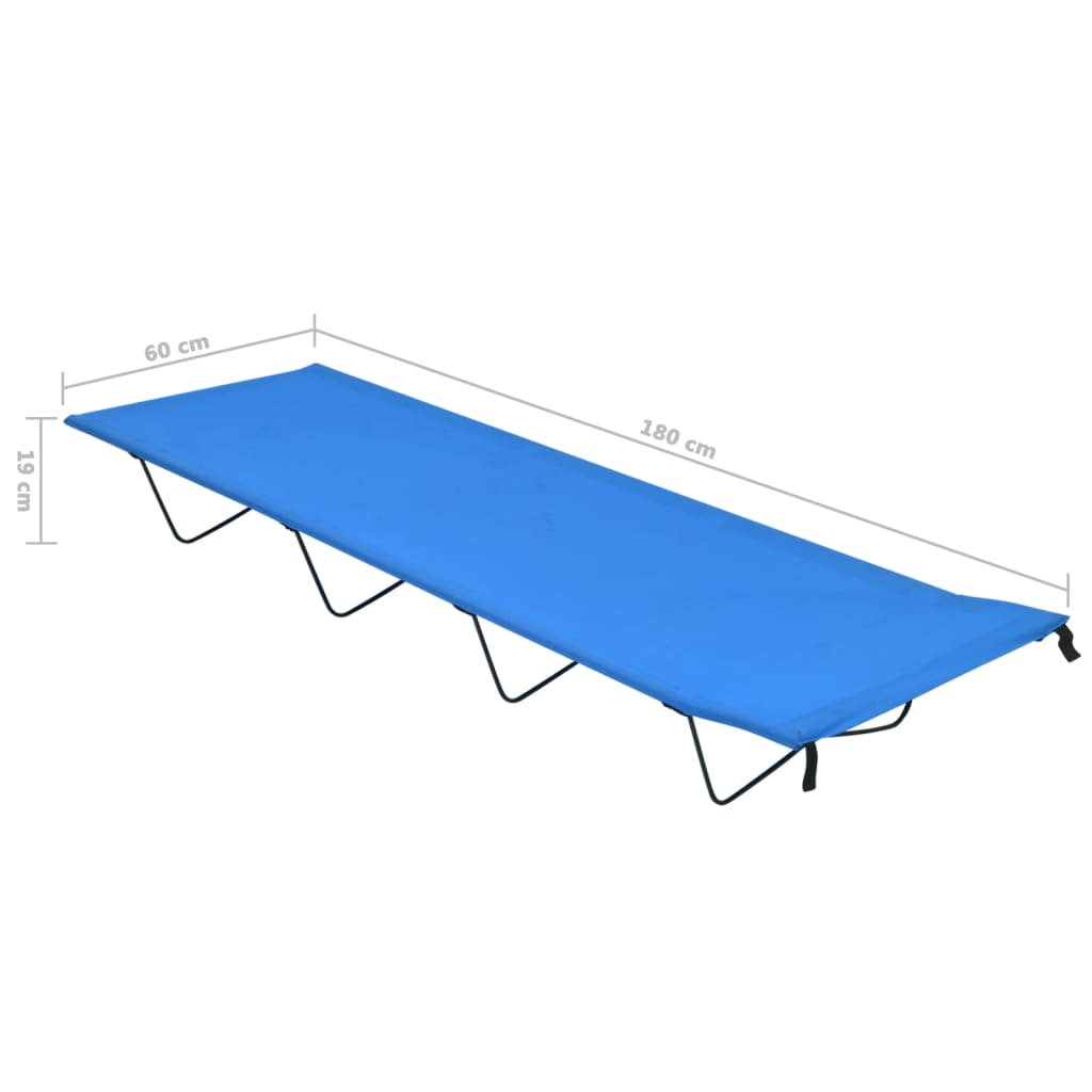 matkavoodid, 2 tk, 180x60x19 cm, oxford-kangas ja teras, sinine