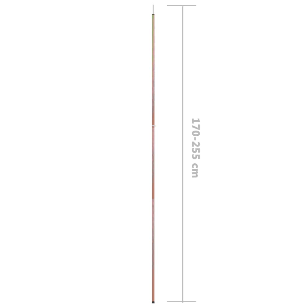 teleskoopsed telgipostid 170–255 cm, tsingitud teras