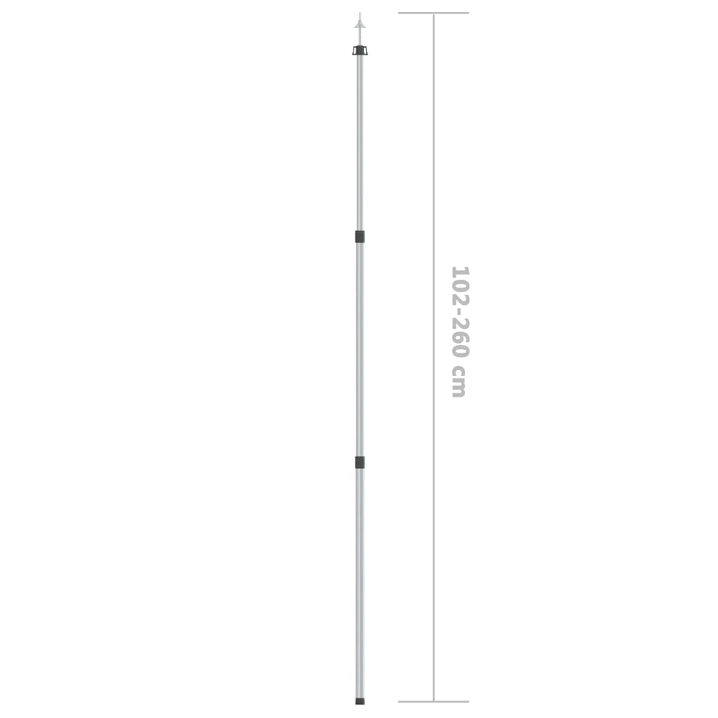 teleskoopvai pikkusega 102–260 cm, alumiinium