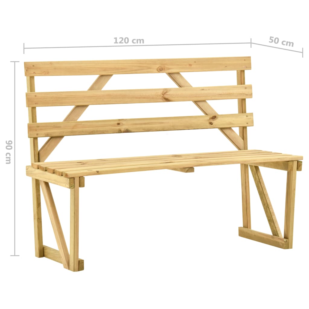 aiapink, 120 cm, immutatud männipuit