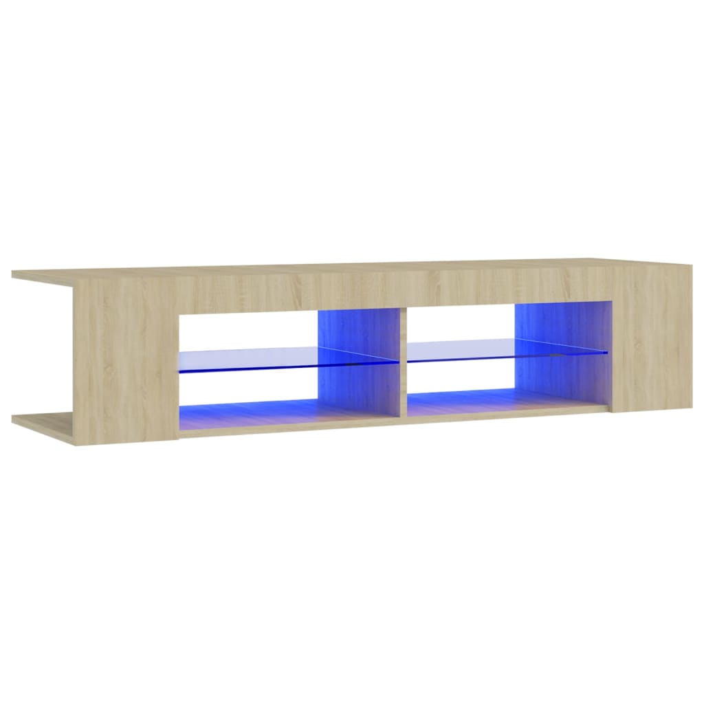 telerialus LED-tuledega, Sonoma tamm, 135x39x30 cm