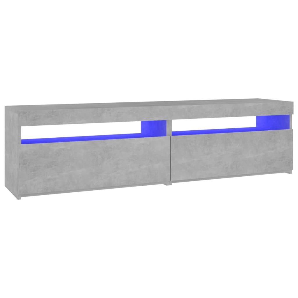 telerialused LED-tuledega, 2 tk, betoonhall, 75x35x40 cm