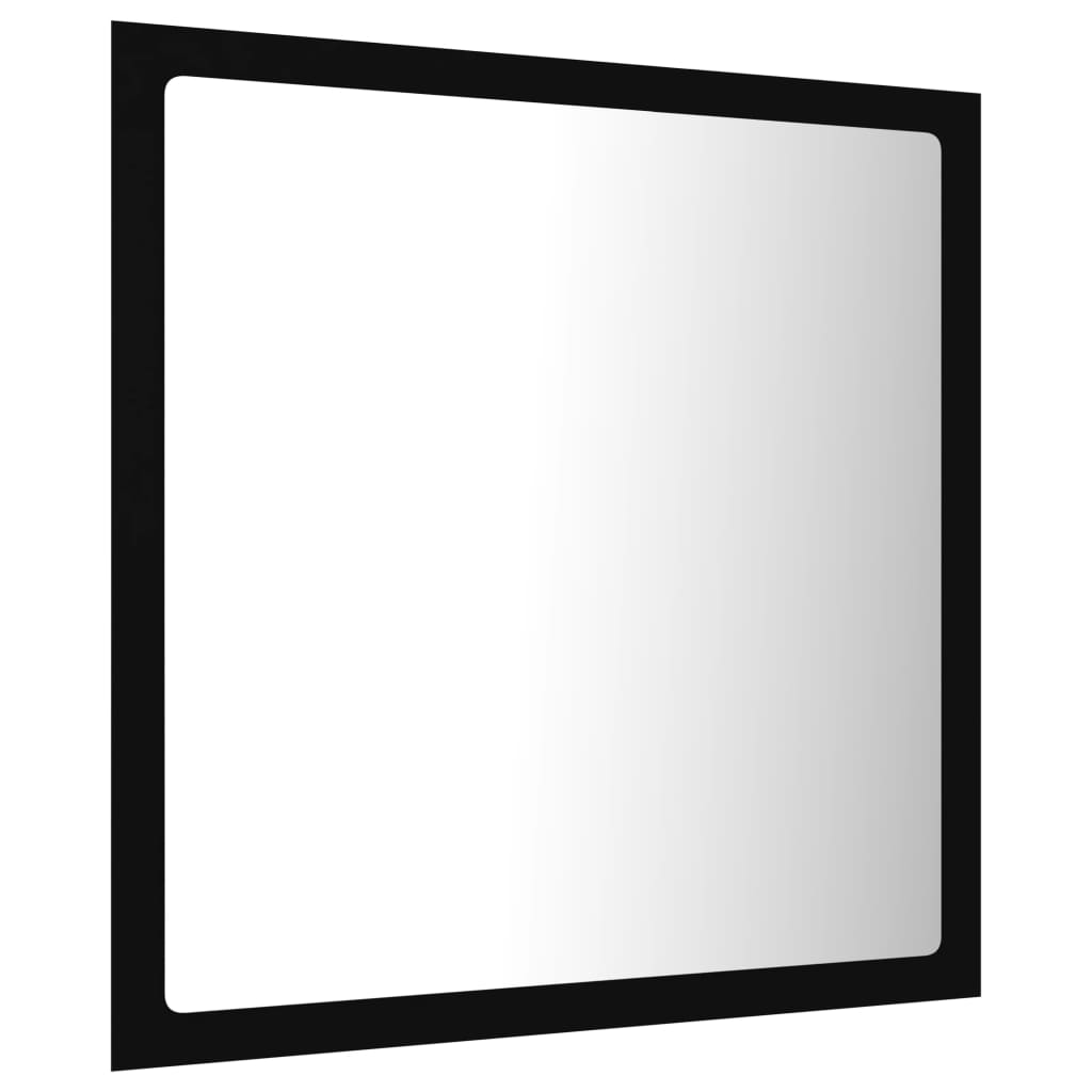 LED vannitoa peeglikapp, must, 40 x 8,5 x 37 cm, akrüül