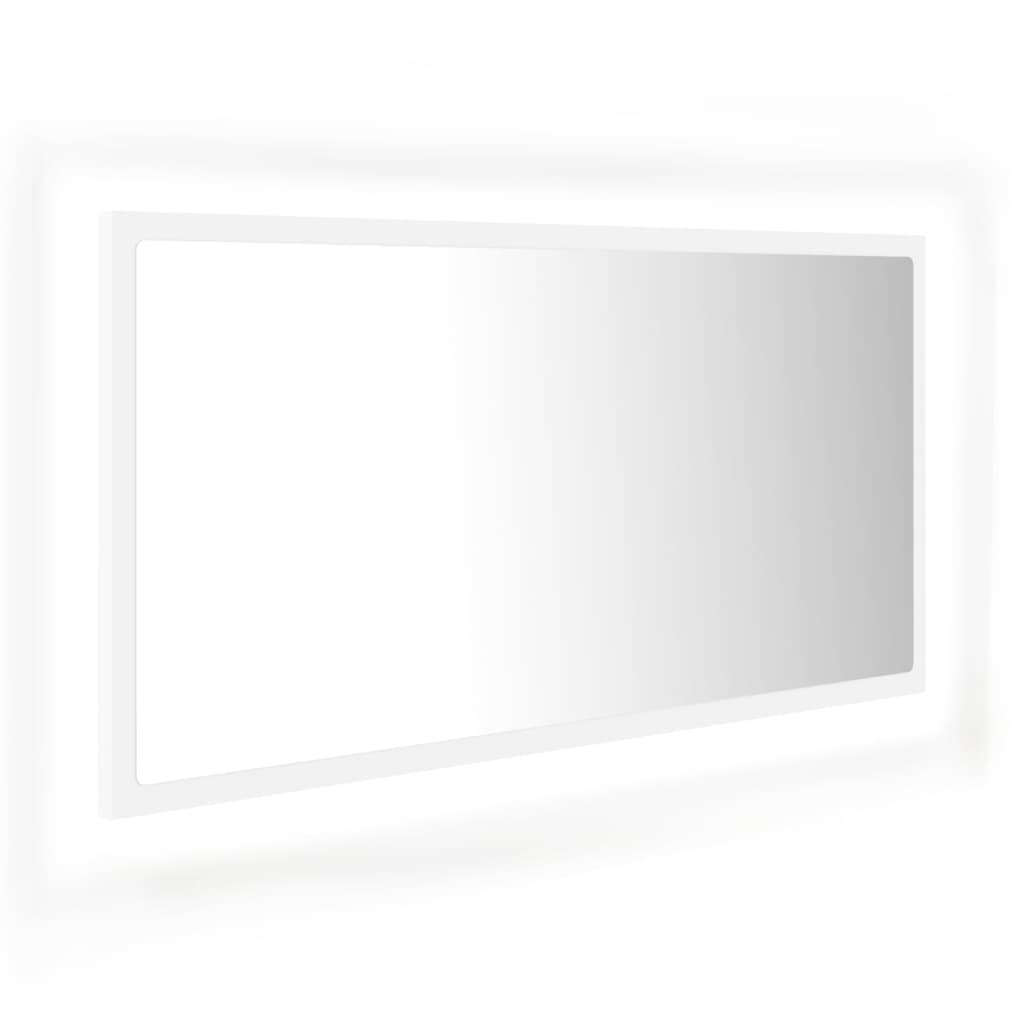 LED vannitoa peeglikapp, valge, 90x8,5x37 cm, puitlaastplaat