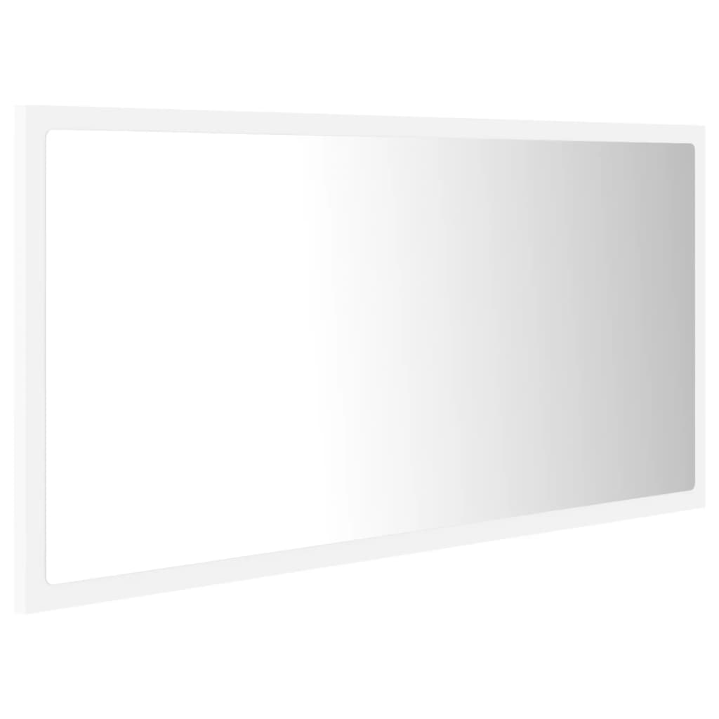 LED vannitoa peeglikapp, valge, 90x8,5x37 cm, puitlaastplaat