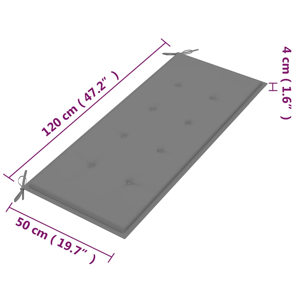 2-kohaline aiapink padjaga, 120 cm, eukalüptipuit