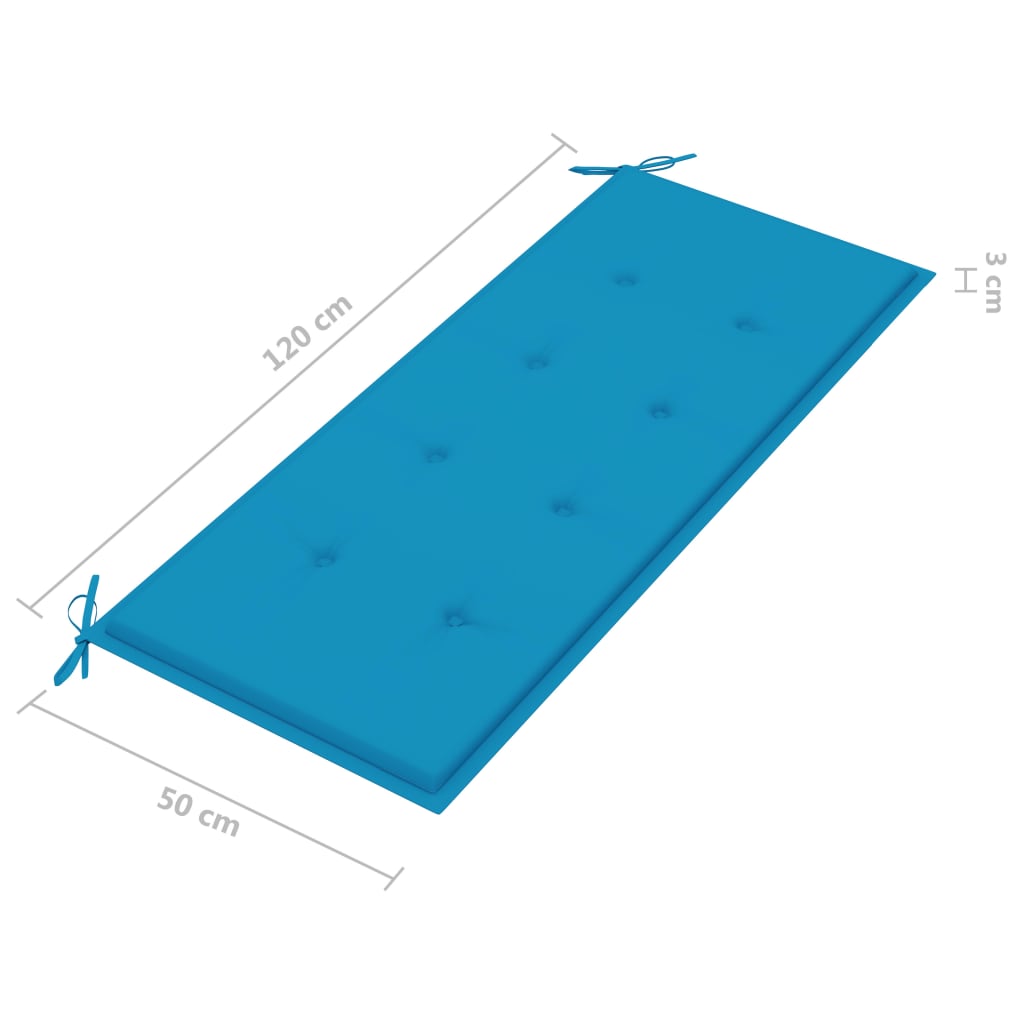 2-kohaline aiapink padjaga, 120 cm, eukalüptipuit