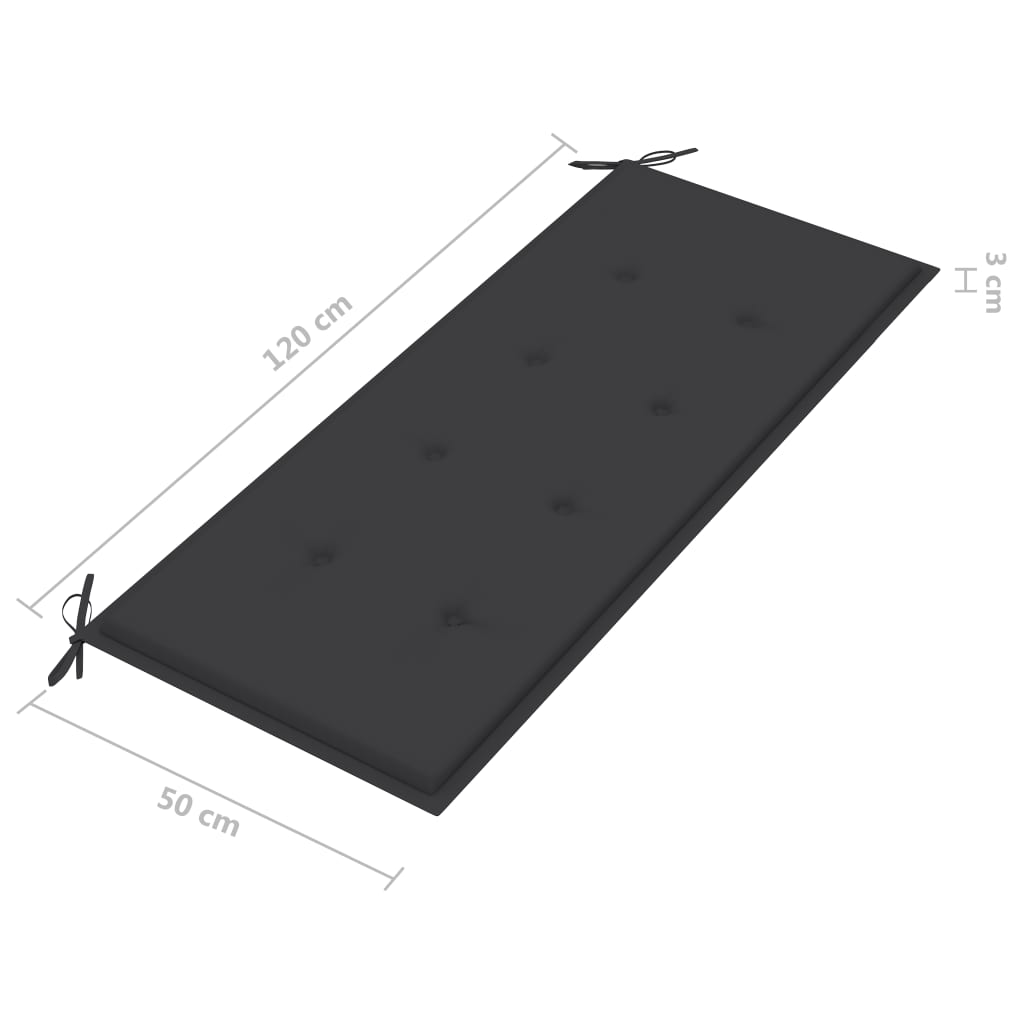 2-kohaline aiapink istmepadjaga, 120 cm, hall, eukalüptipuit