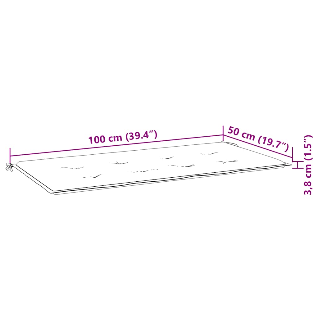 aiapink pruunikashalli padjaga, 112 cm, toekas tiikpuu