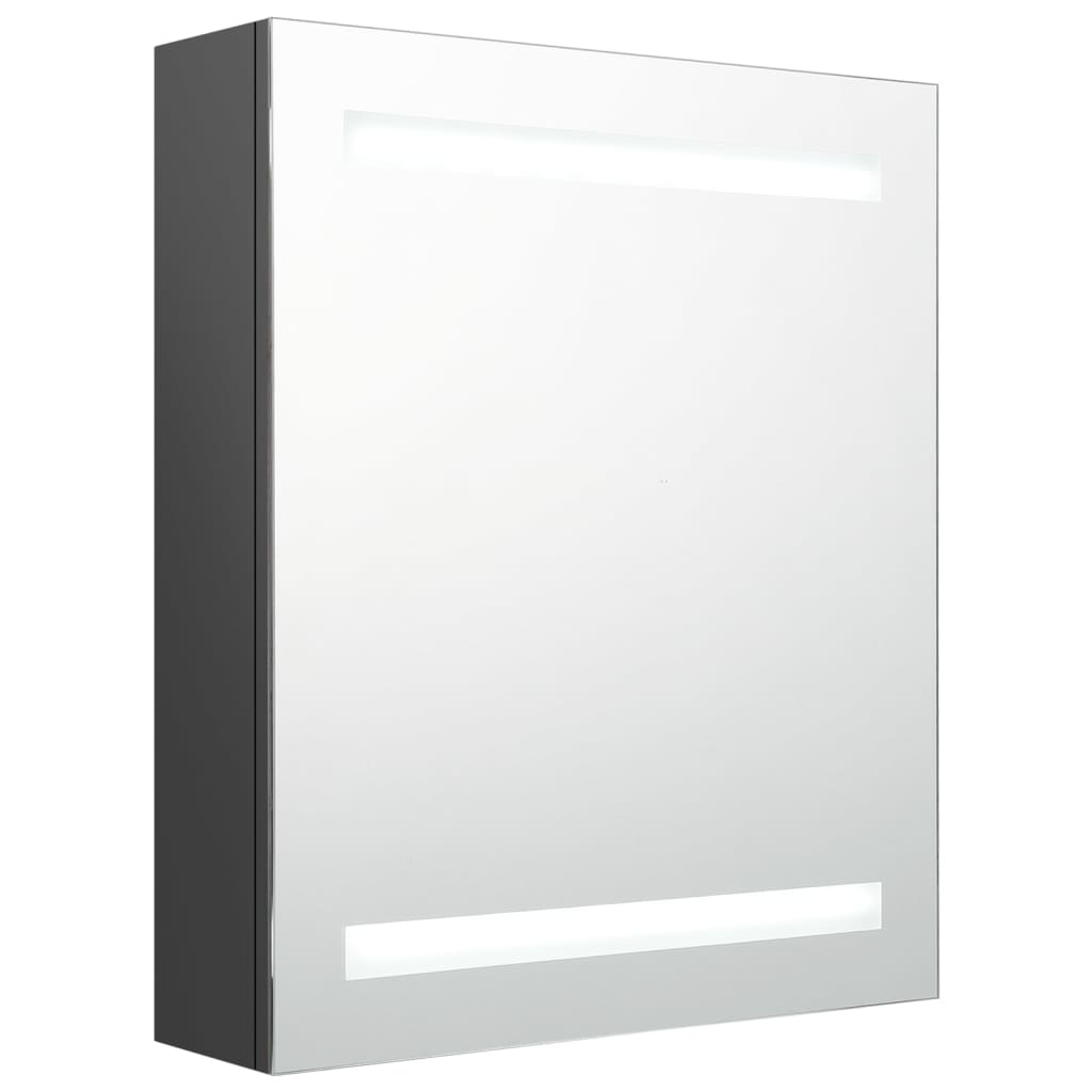 LED vannitoa peegelkapp, hall, 50 x 14 x 60 cm