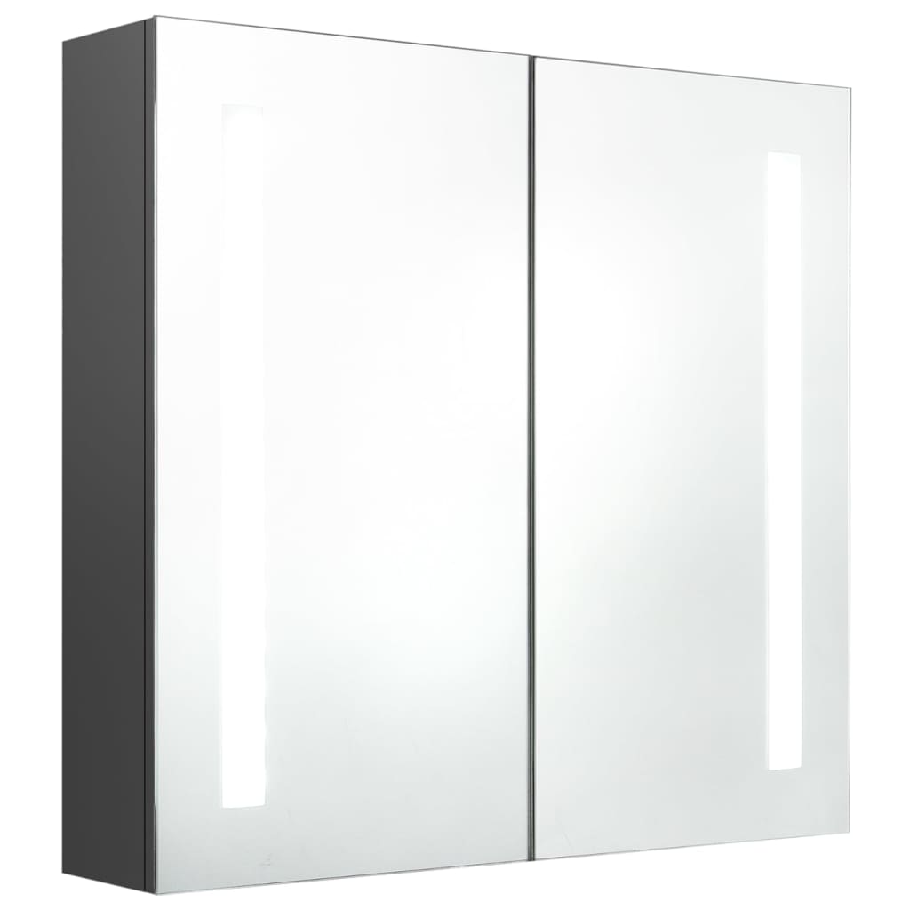 LED vannitoa peegelkapp, hall, 62 x 14 x 60 cm