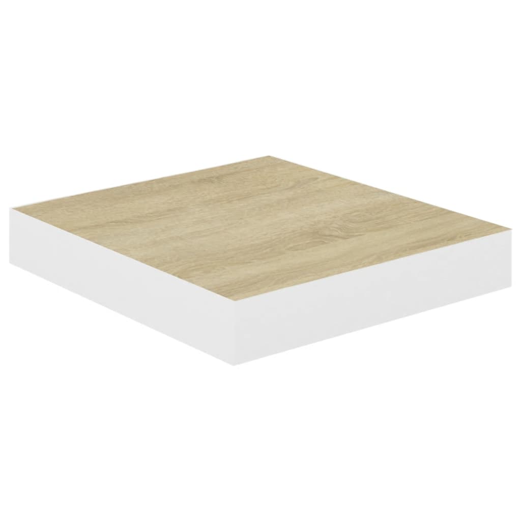 seinariiulid, 2 tk, tamm ja valge, 23 x 23,5 x 3,8 cm MDF