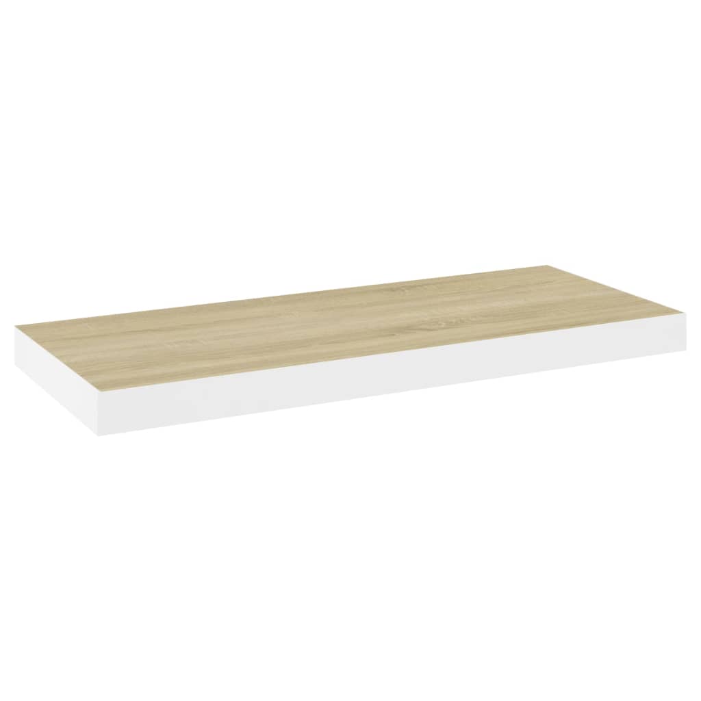 seinariiulid, 2 tk, tamm ja valge, 60 x 23,5 x 3,8 cm MDF