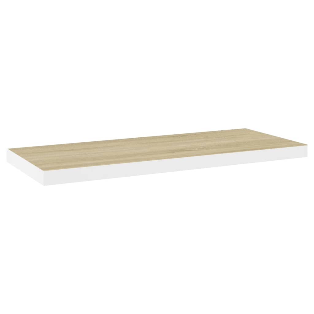 seinariiulid, 2 tk, tamm ja valge, 80 x 23,5 x 3,8 cm MDF