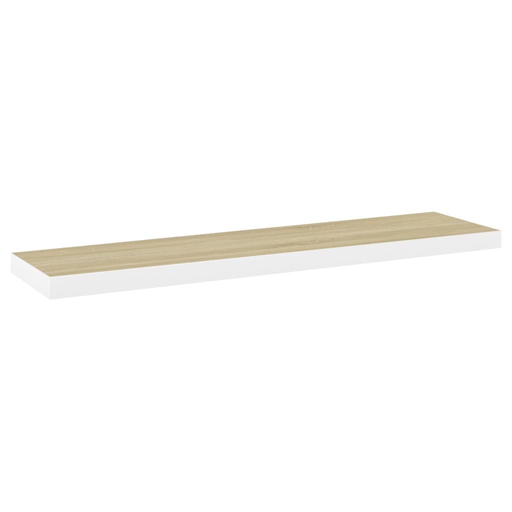 seinariiulid, 2 tk, tamm ja valge, 90 x 23,5 x 3,8 cm MDF