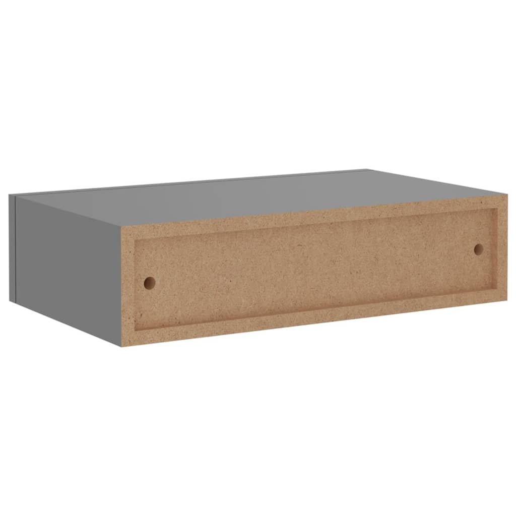 sahtliga seinariiul, hall 40x23,5x10 cm MDF