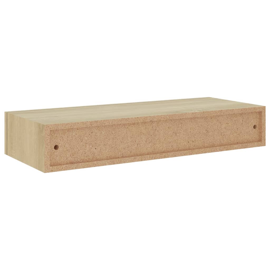 sahtliga seinariiul, tamm, 60 x 23,5 x 10 cm, MDF