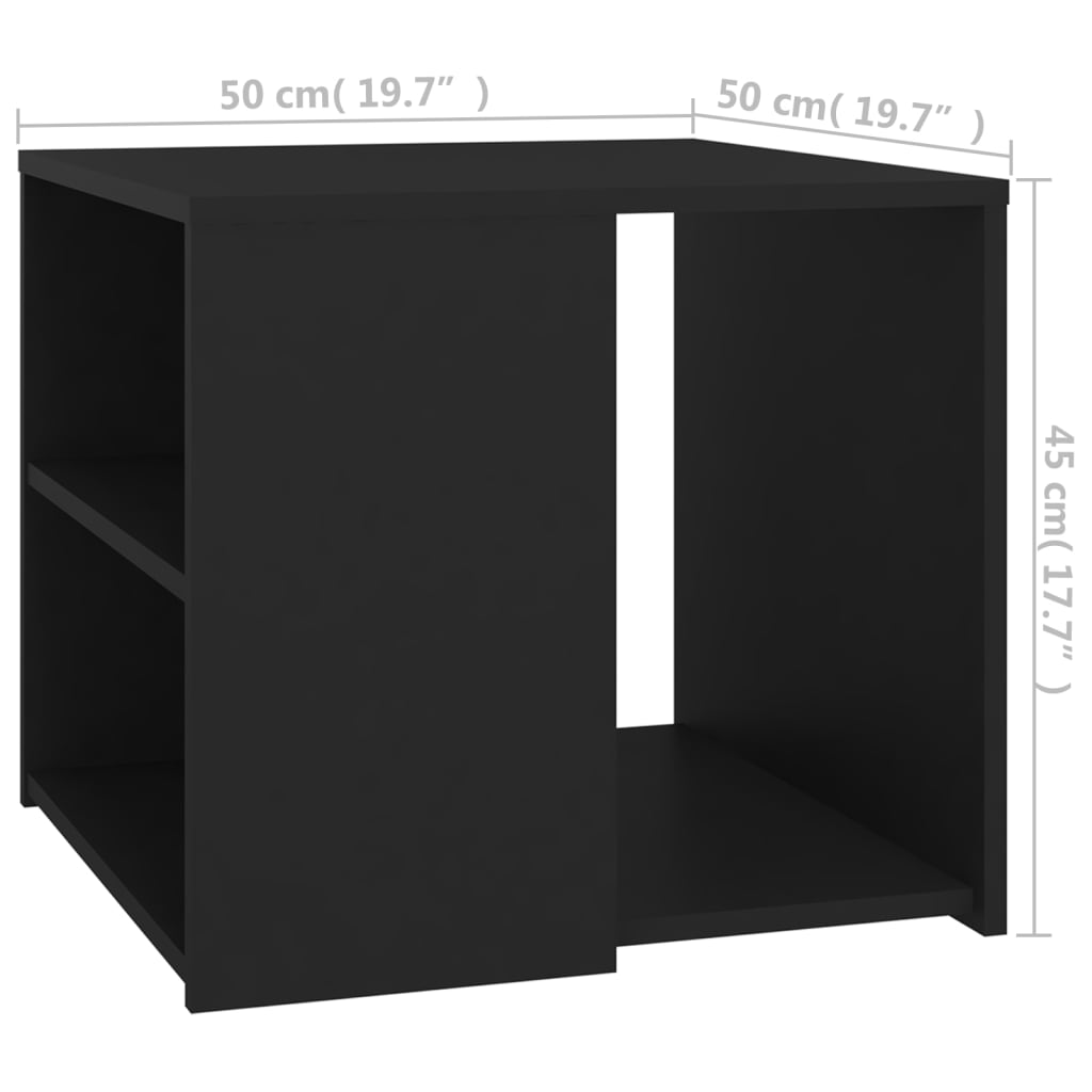 приставной столик, белый, 50x50x45 см, искусственное дерево