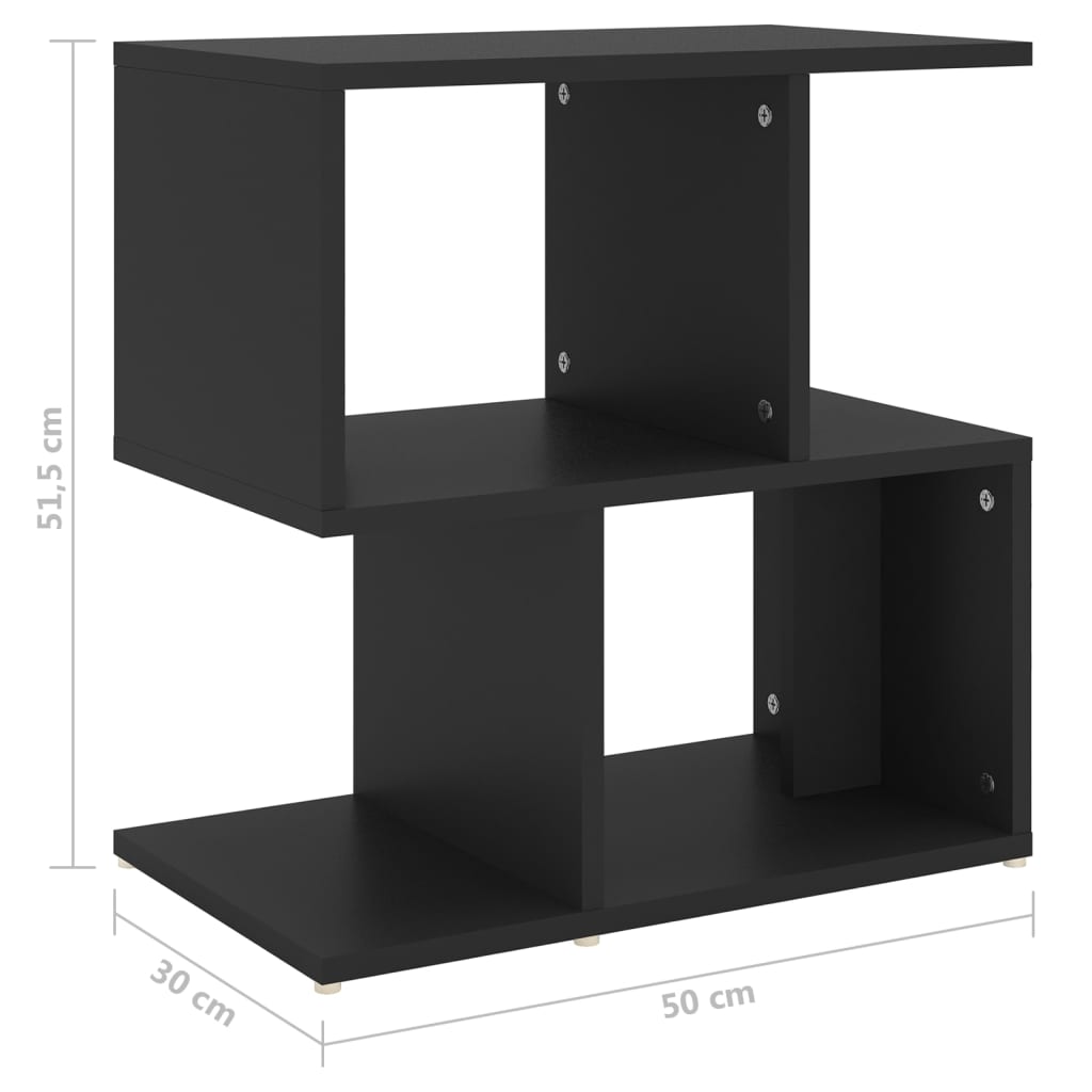 тумбочка прикроватная 2 шт, белая, 50 x 30 x 51,5 см, искусственное дерево