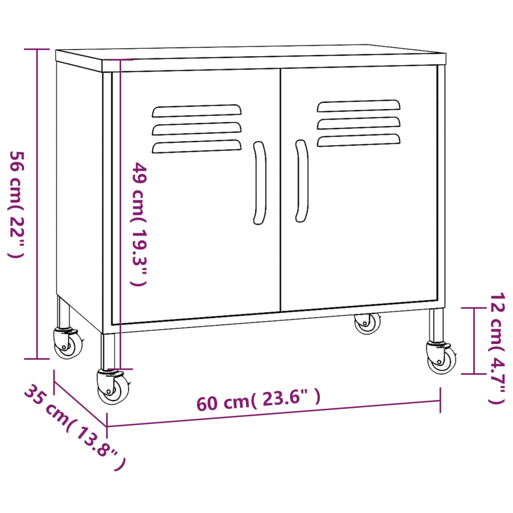 hoiukapp, sinepikollane, 60x35x56 cm, teras