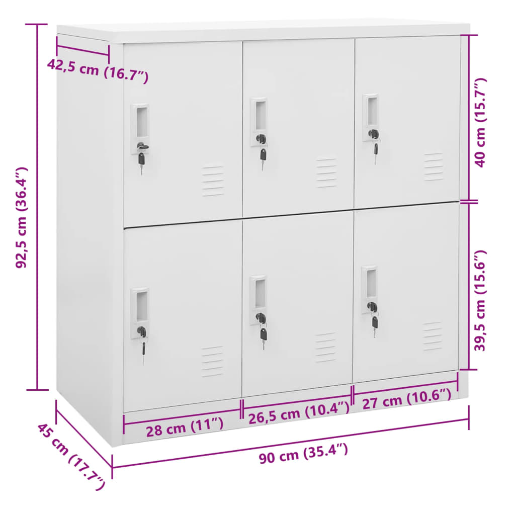 lukustatav hoiukapp, helehall, 90x45x92,5 cm, teras