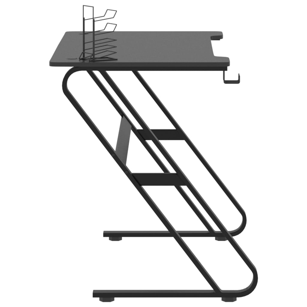 Игровой компьютерный стол на ножках ZZ, черный, 110x60x75 см