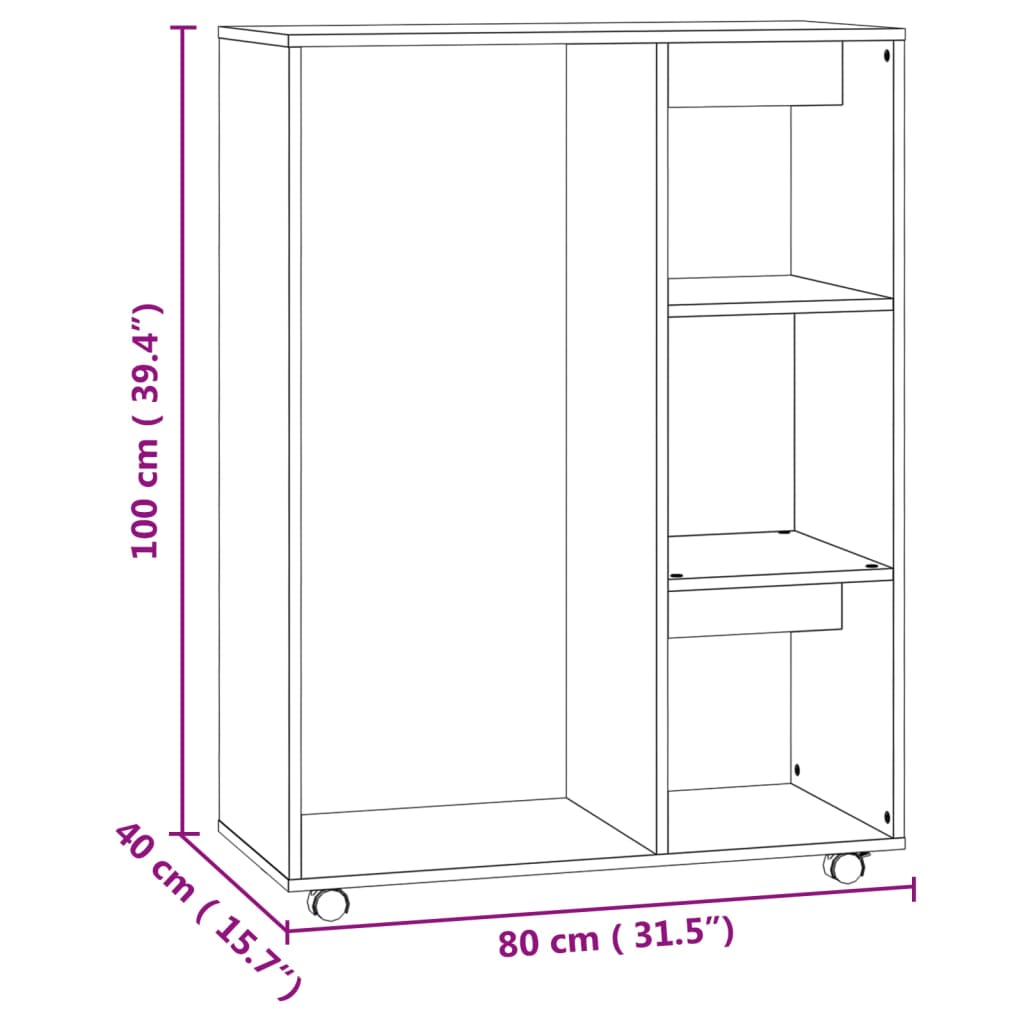 riidekapp, betoonhall, 80 x 40 x 110 cm, tehispuit