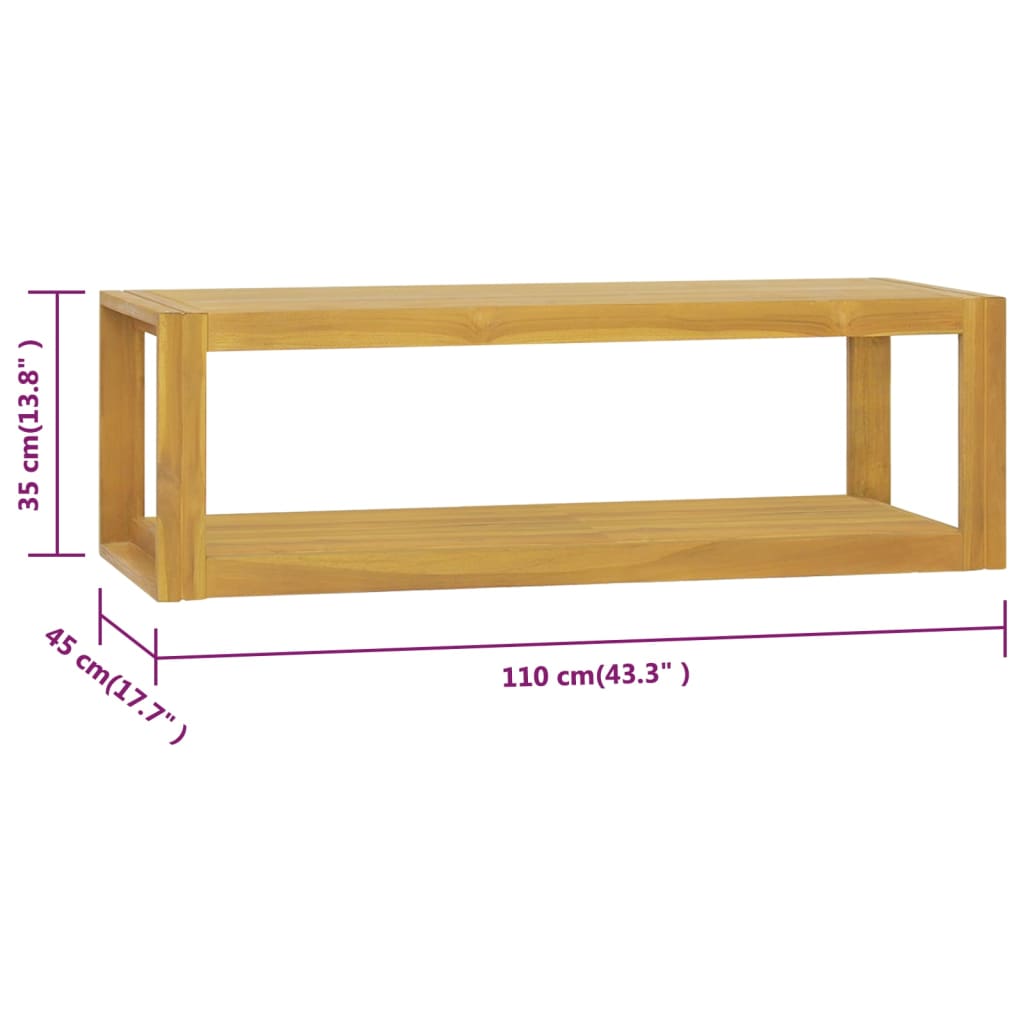 Настенный шкаф для ванной комнаты, 110x45x35 см, тик