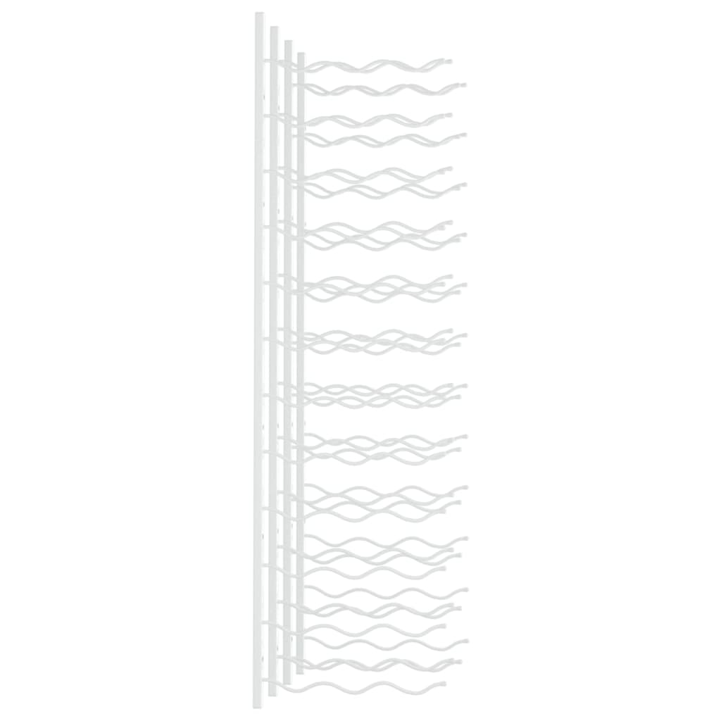 Винная полка настенная на 36 бутылок, 2 шт, белая, железная