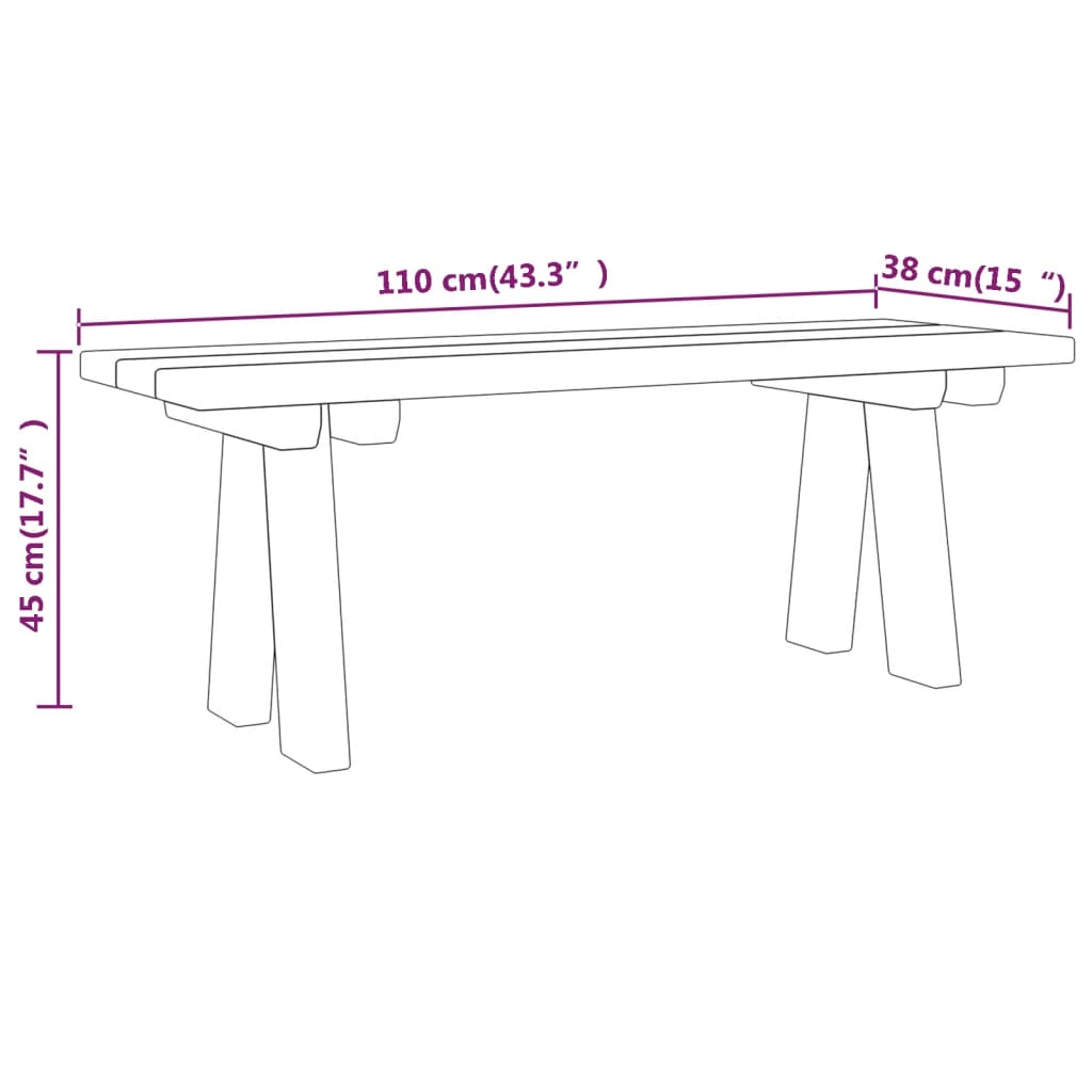 aiapink, 110 cm, immutatud männipuit