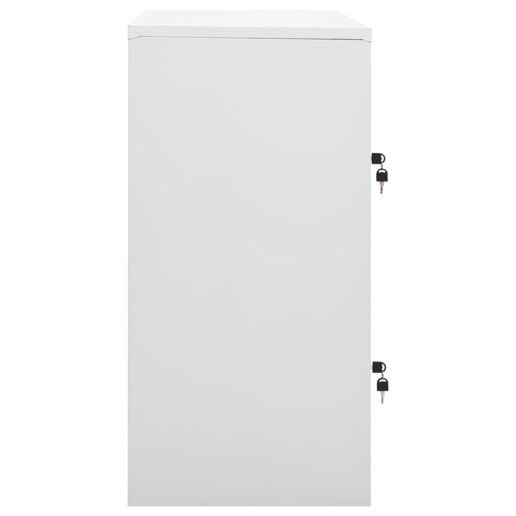 lukustatavad hoiukapid 2 tk, helehall, 90x45x92.5 cm, teras