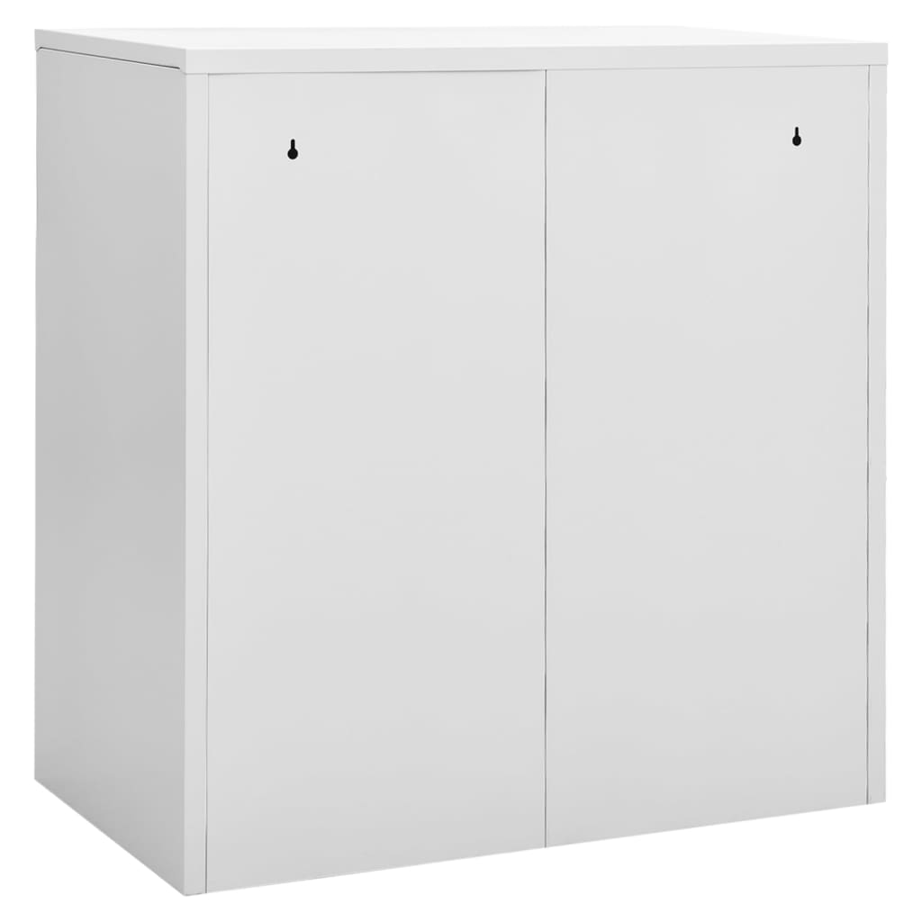 lukustatavad hoiukapid 2 tk, helehall, 90x45x92.5 cm, teras