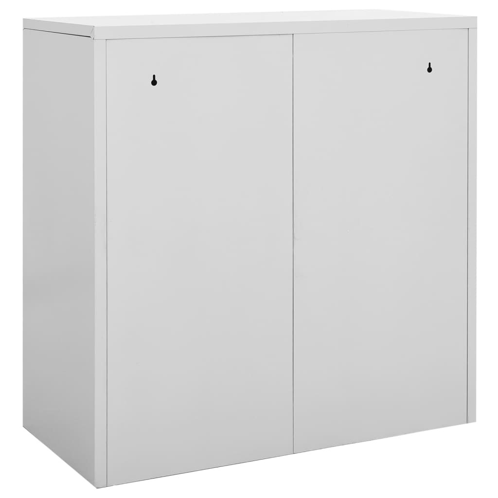 lukustatavad hoiukapid 2 tk, helehall, 90x45x92.5 cm, teras