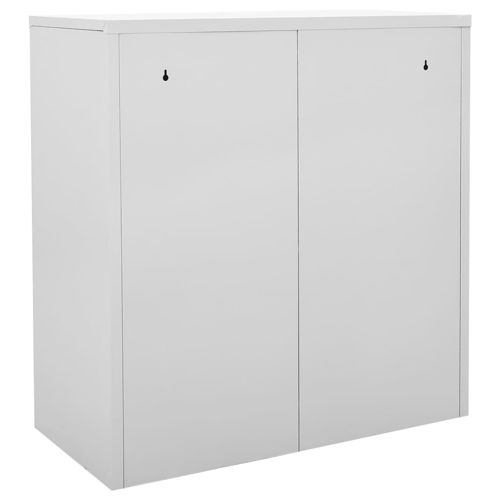 lukustatavad hoiukapid 2 tk, helehall, 90x45x92.5 cm, teras