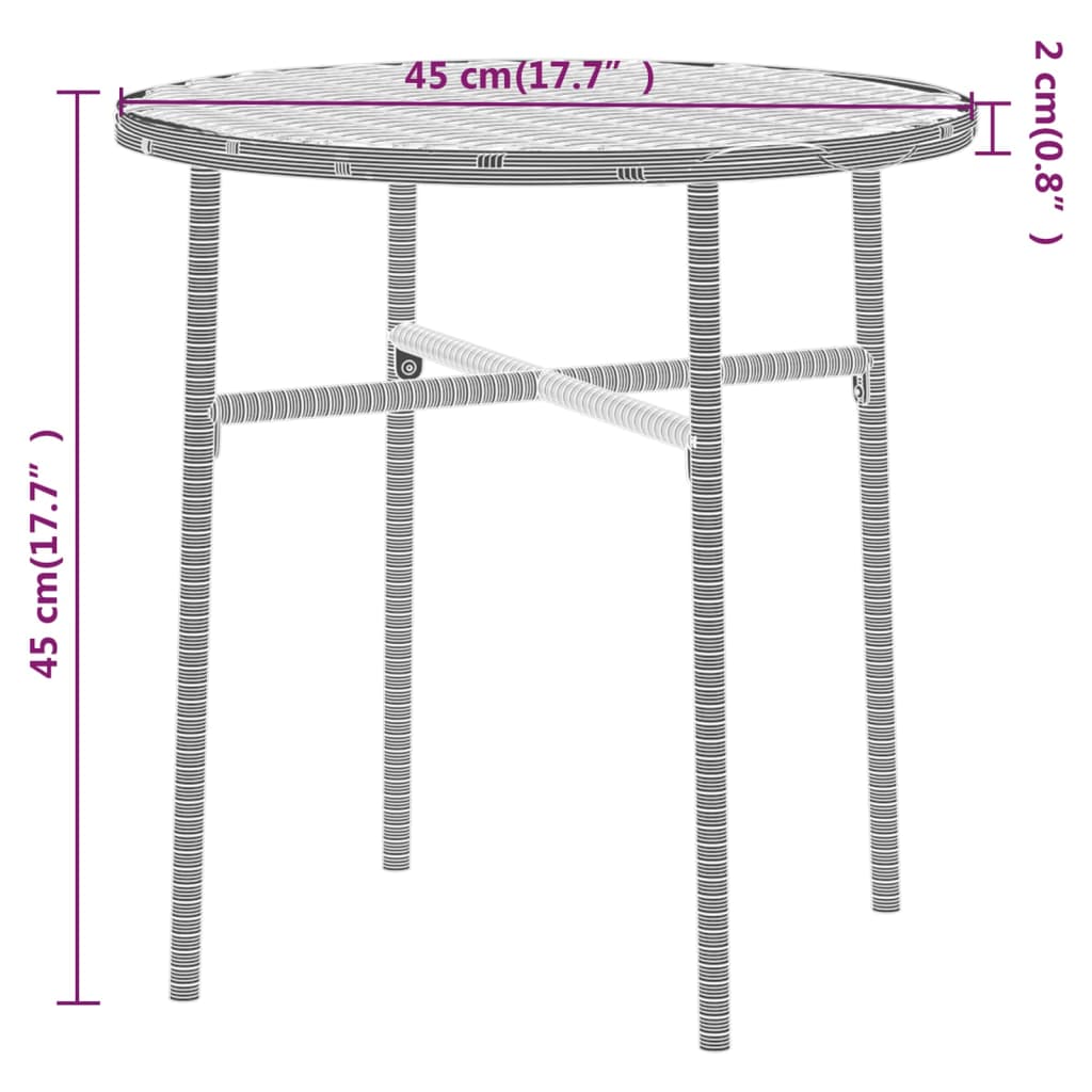 3-osaline aiamööbli komplekt, polürotang, hall