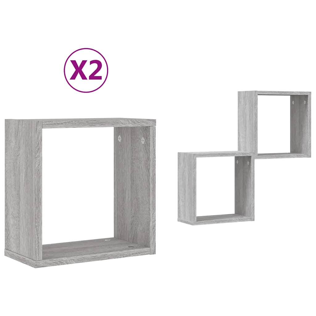 Wall Cube riiulid 2 tk Hall Sonoma 30x15x30 cm