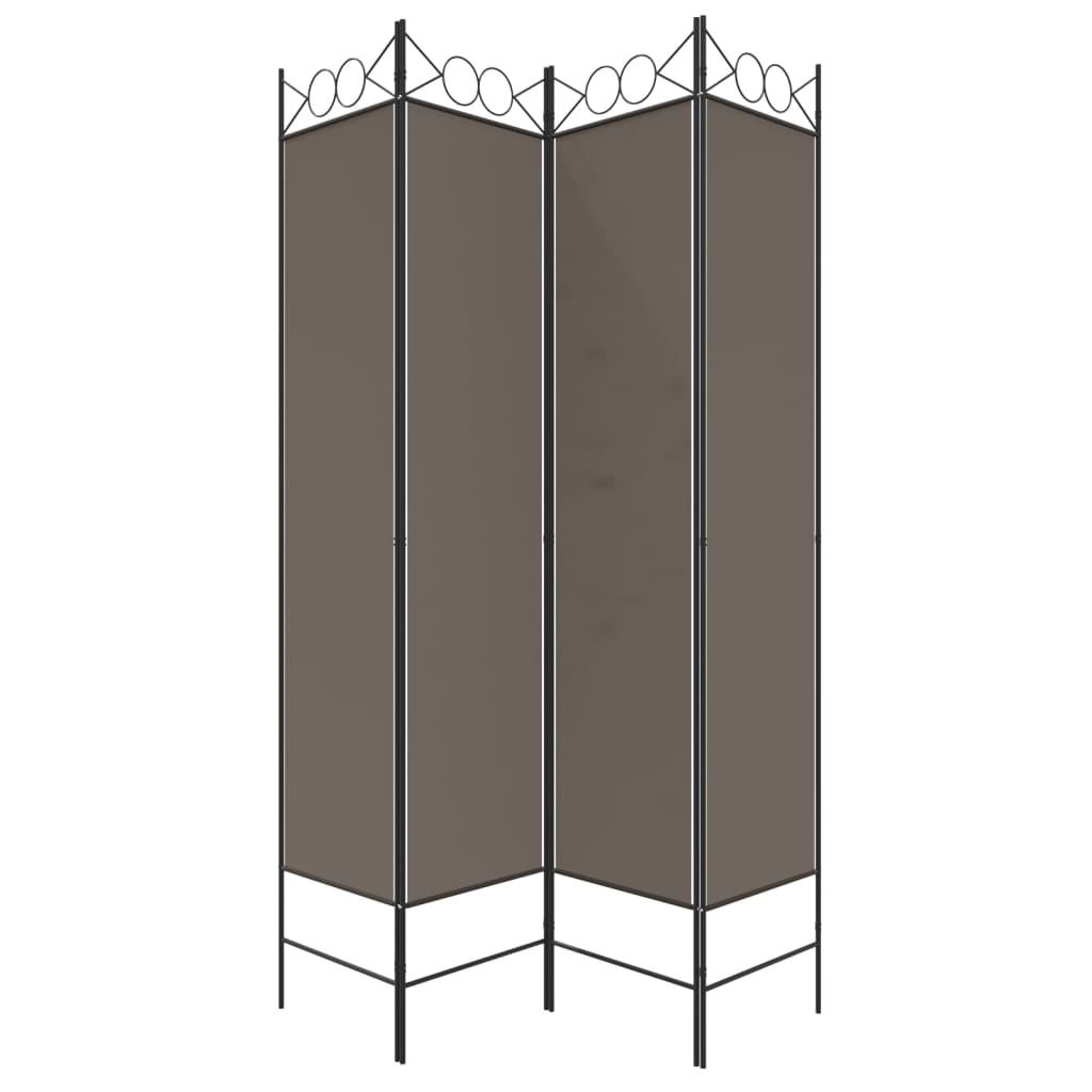 4 paneeliga ruumijagaja, antratsiithall, 160x200 cm, kangas